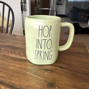 Hop into spring, Rae Dunn mug